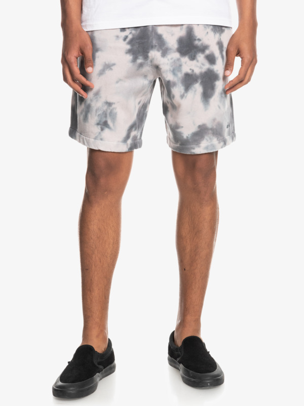 Mens Natural Tie Dye Tracksuit Shorts Quiksilver