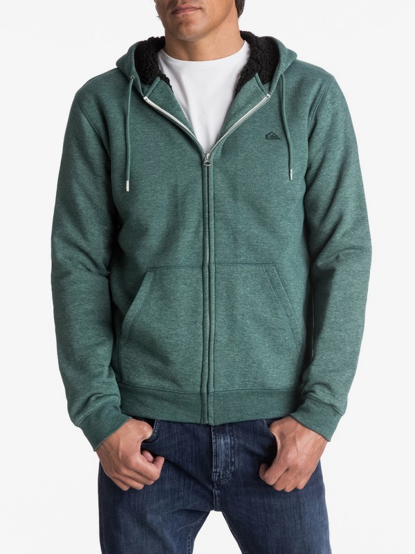 mens sherpa zip up hoodie