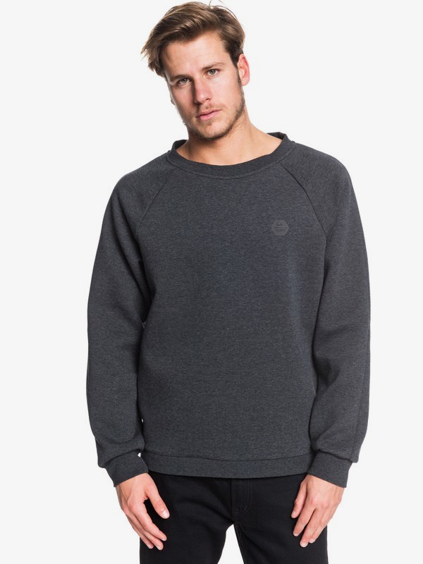 quiksilver, Adapt - Sudadera Técnica Reforzada para Hombre, DARK GREY HEATHER (krph) 0 Adapt - Sudadera Técnica Reforzada para Hombre Negro EQYFT03993 Quiksilver