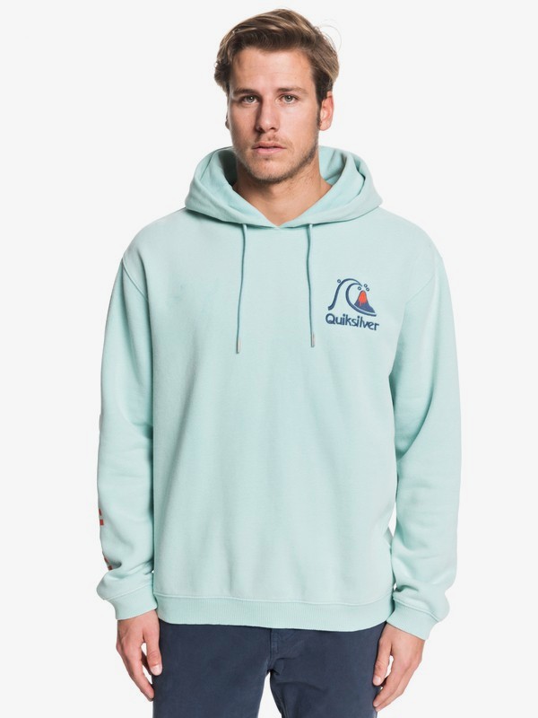 quiksilver, Худи Sweet As Slab, PASTEL TURQUOISE (bfq0) 0 Худи Sweet As Slab Синий EQYFT04003 Quiksilver