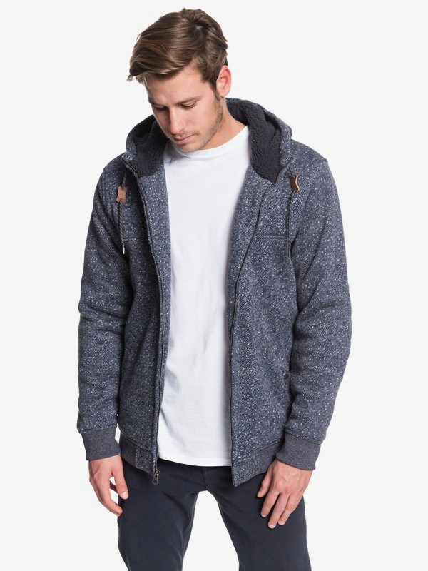 quiksilver, Cypress Keller - Sudadera con Capucha y Cremallera con Tejido Interior Sherpa para Hombre, MOONLIT OCEAN (byk0) 0 Cypress Keller - Sudadera con Capucha y Cremallera con Tejido Interior Sherpa para Hombre Azul EQYFT04008 Quiksilver