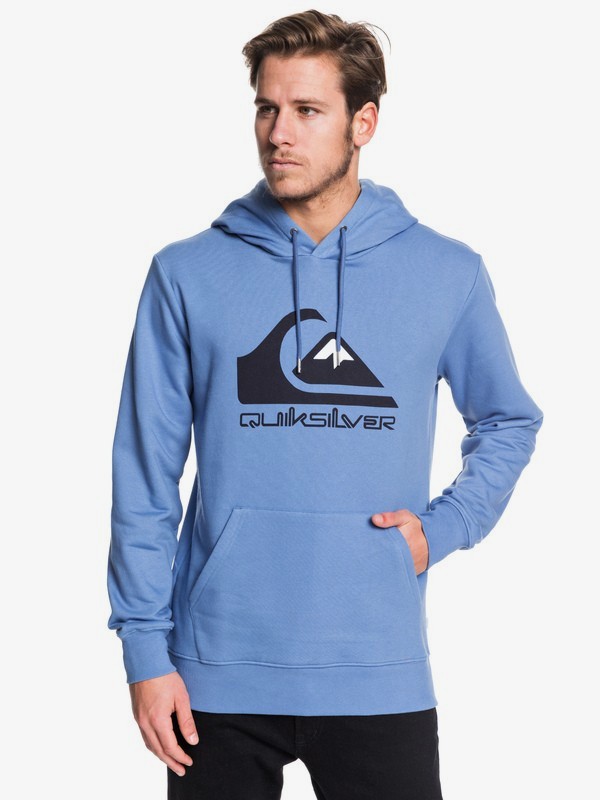 quiksilver, Omni Logo - Sudadera con Capucha para Hombre, QUIET HARBOR (blm0) 0 Omni Logo - Sudadera con Capucha para Hombre Azul EQYFT04025 Quiksilver