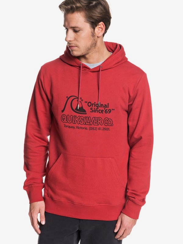 quiksilver, Inside Lines - Sudadera con Capucha para Hombre, GARNET (rqk0) 0 Inside Lines - Sudadera con Capucha para Hombre Rojo EQYFT04046 Quiksilver