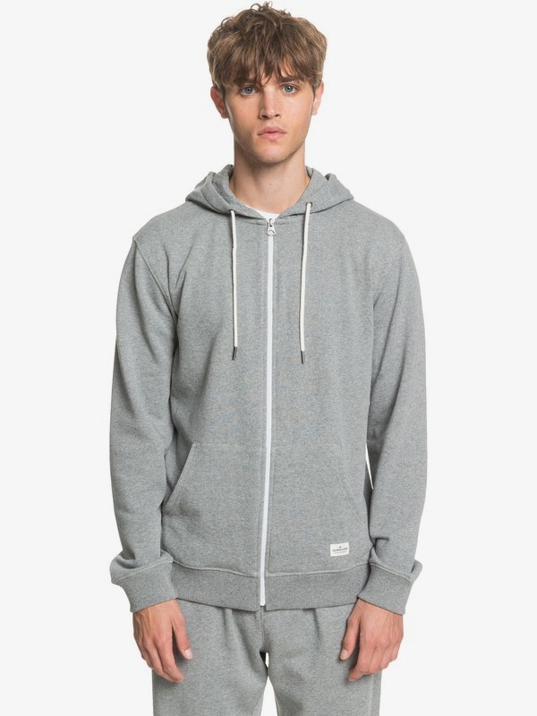 Mens Essentials Zip-Up Hoodie 3613375094382 | Quiksilver