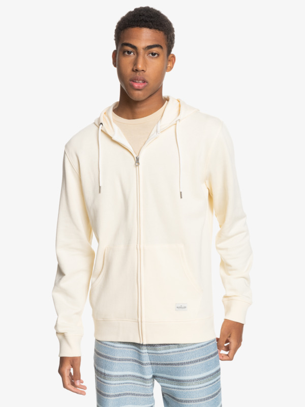 Essentials - Organic Zip-Up Hoodie For Men | Quiksilver