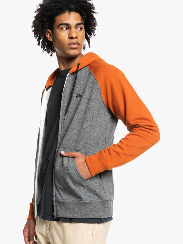 mens quiksilver zip up hoodie