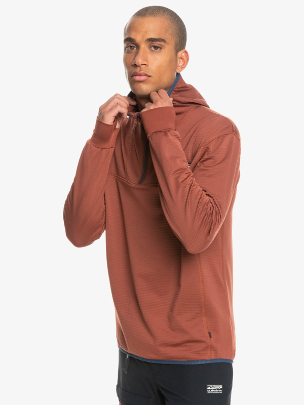 Steep Point - Half Zip Hooded Base Layer Top for Men  EQYFT04568