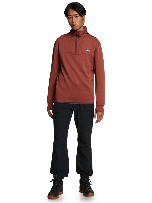 Steep Point - Half Zip Hooded Base Layer Top for Men  EQYFT04568