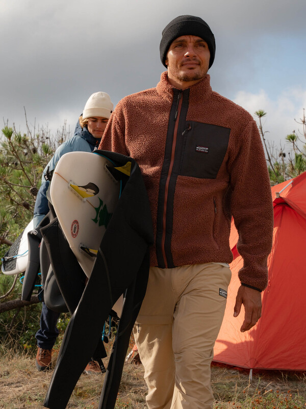 Shallow Water - Zip Up Sherpa Fleece for Men  EQYFT04682