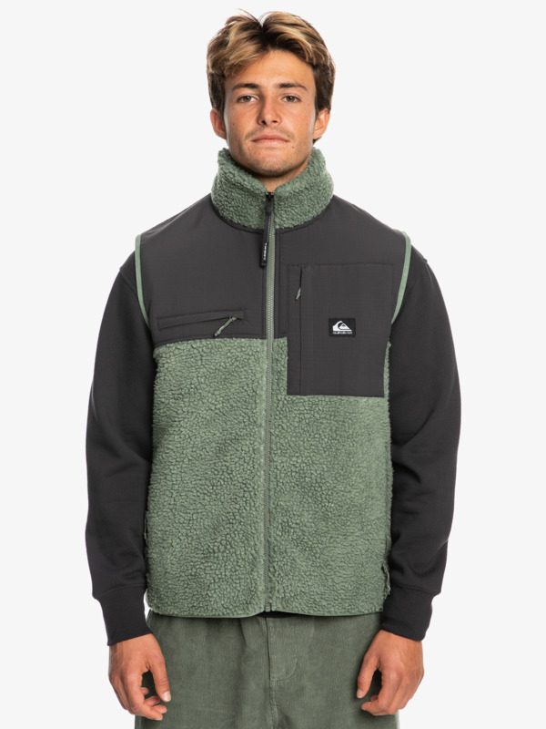 Veste De Pêche Simms Homme, Taille M, Polaire Grise, Poches Zippées, Occasion