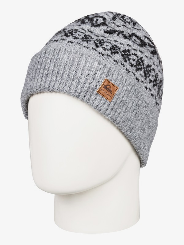 quiksilver, Barrow - Gorro con Dobladillo para Hombre, LIGHT GREY HEATHER (sgrh) 0 Barrow - Gorro con Dobladillo para Hombre Gris EQYHA03191 Quiksilver