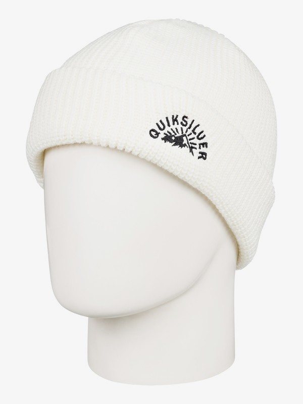 quiksilver, Tofino - Gorro con Dobladillo para Hombre, SNOW WHITE (wbk0) 0 Tofino - Gorro con Dobladillo para Hombre Blanco EQYHA03208 Quiksilver
