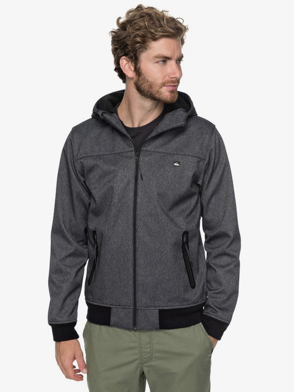 quiksilver, Brooks Bonded - Veste softshell imperméable pour Homme, BLACK (kvj0) 0 Brooks Bonded - Veste softshell imperméable pour Homme Noir EQYJK03382 Quiksilver