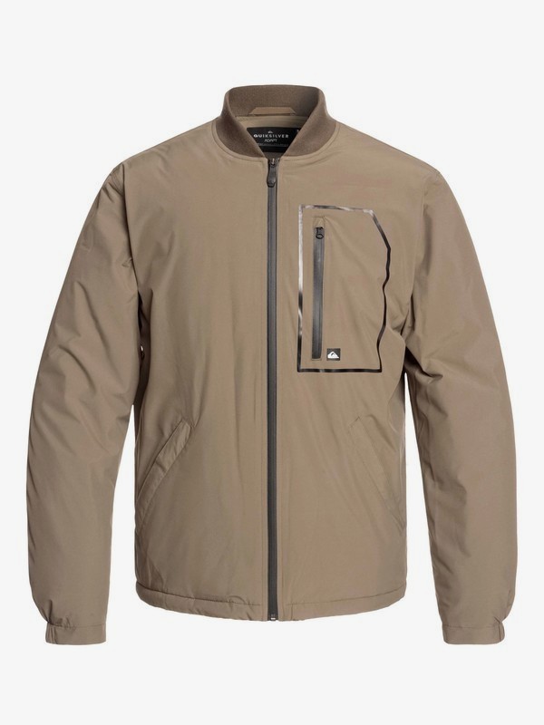 quiksilver, Harrison - Chaqueta Impermeable con Cremallera para Hombre, CROCODILE (crn0) 0 Harrison - Chaqueta Impermeable con Cremallera para Hombre Marron EQYJK03497 Quiksilver