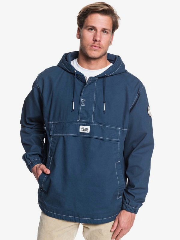 quiksilver, Tazawa Wash - Hooded Anorak for Men, MOONLIT OCEAN (byk0) 0 Tazawa Wash - Hooded Anorak for Men Blue EQYJK03511 Quiksilver