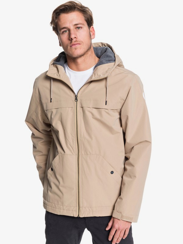 quiksilver, Waiting Period - Parka Resistente al Agua con Capucha para Hombre, PLAGE (ckk0) 0 Waiting Period - Parka Resistente al Agua con Capucha para Hombre Marron EQYJK03513 Quiksilver