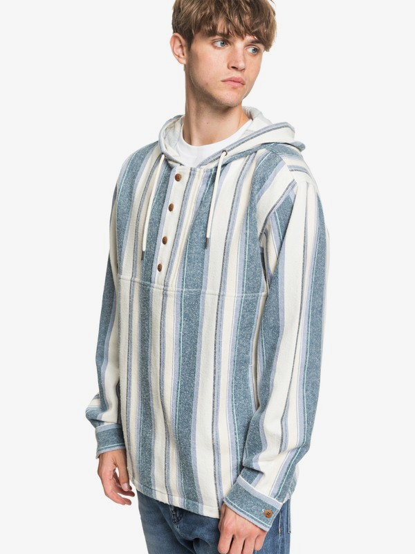 blue flannel hoodie