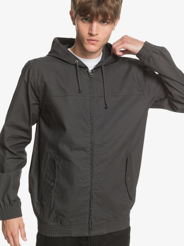 Brooks Unlined Hooded Canvas Jacket 192504641978 | Quiksilver