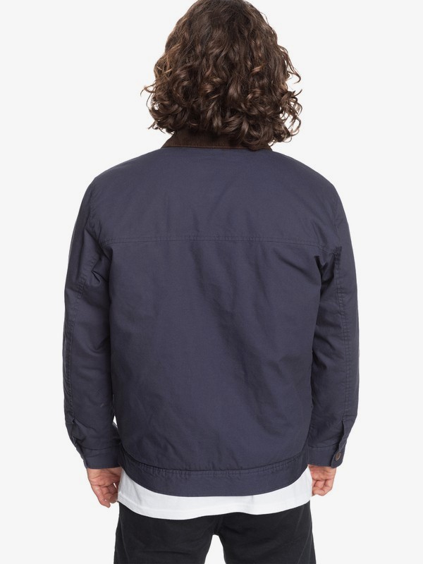 Canvas Cord Workwear Cord Collar Jacket for Men 3613375645782