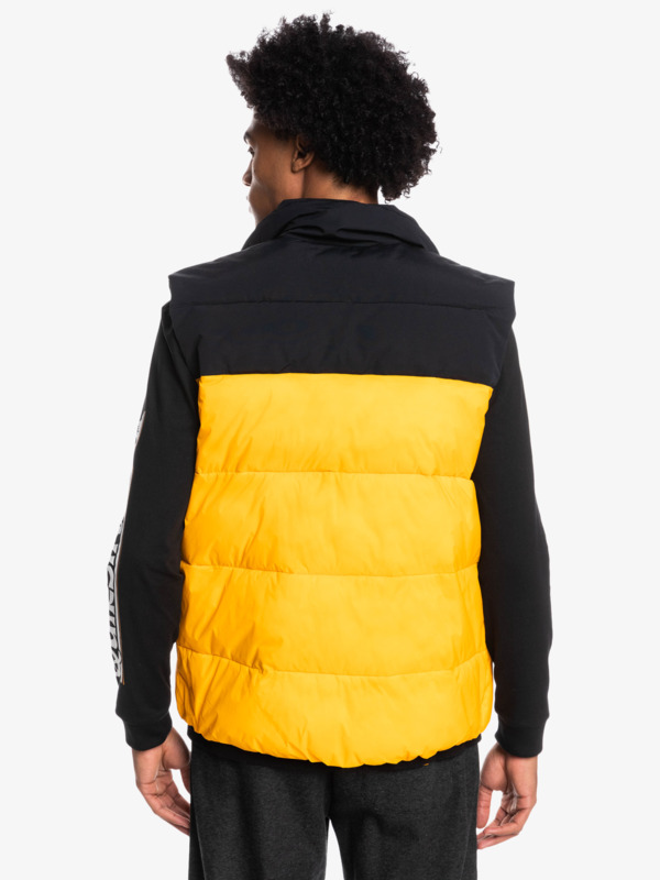 Wolf Shoulder - Colourblock Puffer Gilet for Men  EQYJK03898