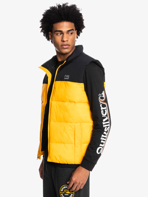 Wolf Shoulder - Colourblock Puffer Gilet for Men  EQYJK03898