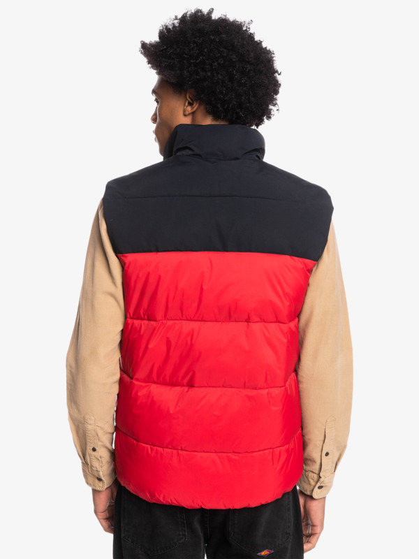 Wolf Shoulder - Colourblock Puffer Gilet for Men  EQYJK03898