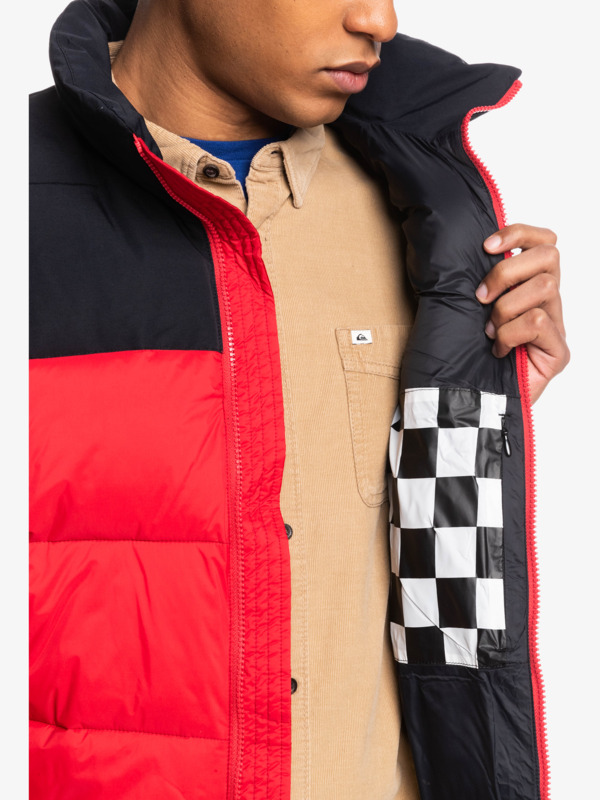 Wolf Shoulder - Colourblock Puffer Gilet for Men  EQYJK03898