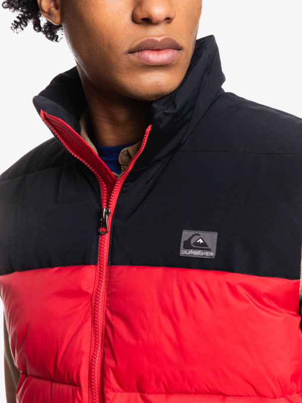 Wolf Shoulder - Colourblock Puffer Gilet for Men  EQYJK03898