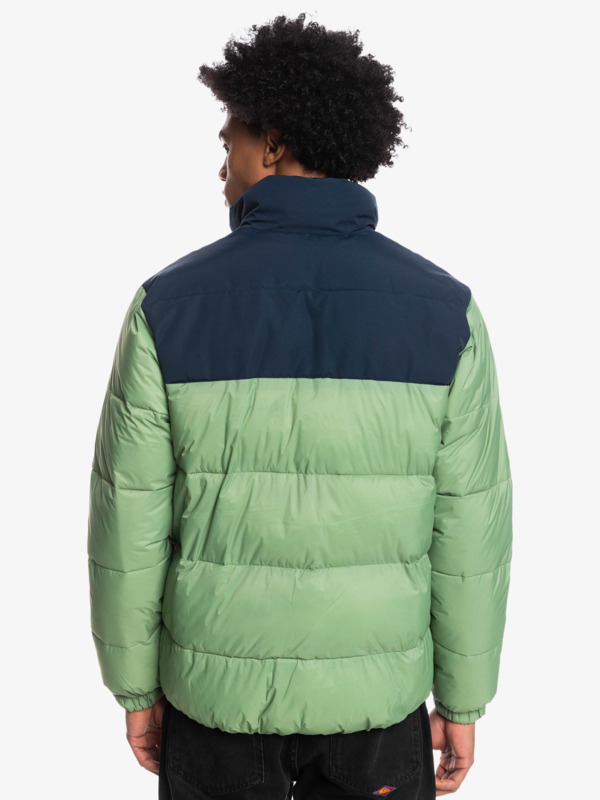 Wolf Shoulder - Colourblock Puffer Jacket for Men  EQYJK03899