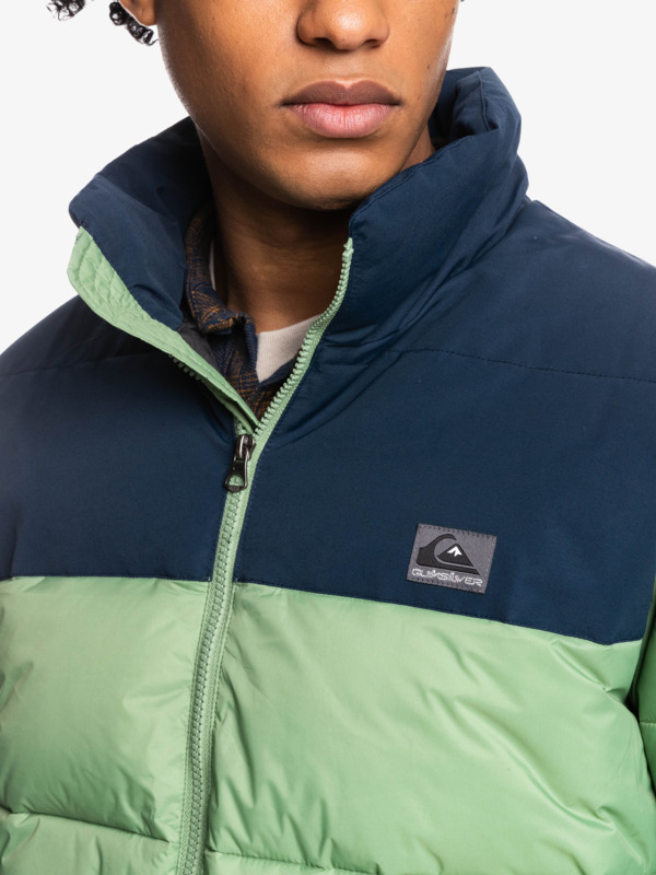 Wolf Shoulder - Colourblock Puffer Jacket for Men  EQYJK03899