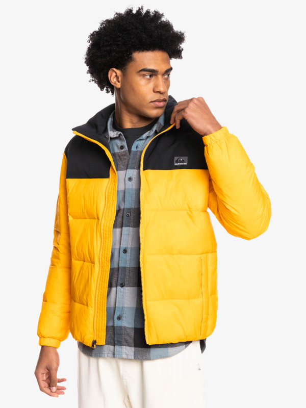 Wolf Shoulder 2022 - Colourblock Puffer Jacket for Men  EQYJK03899