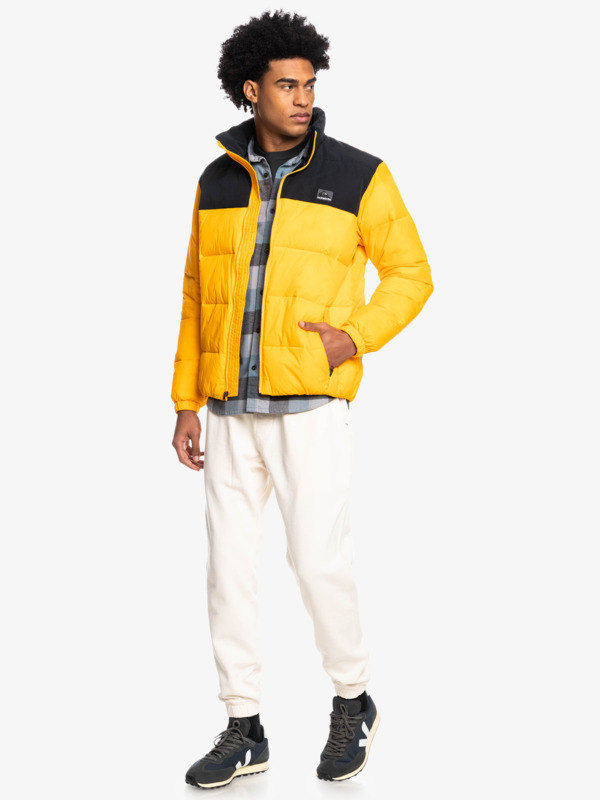 Wolf Shoulder 2022 - Colourblock Puffer Jacket for Men  EQYJK03899