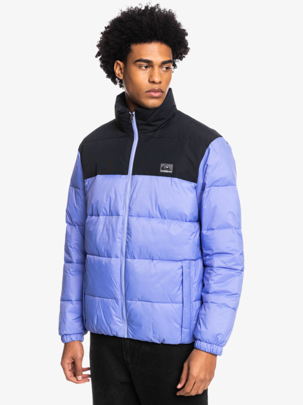 Wolf Shoulder - Colourblock Puffer Jacket for Men  EQYJK03899