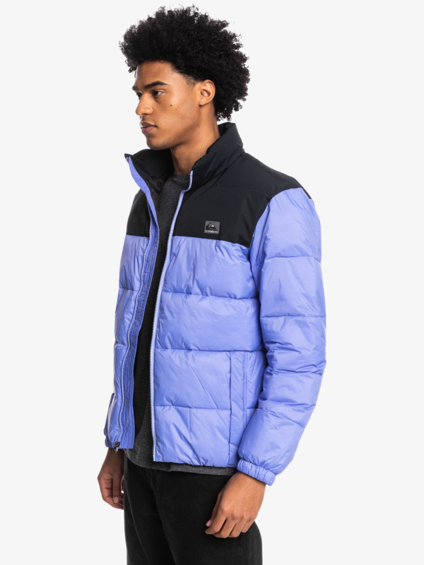 Wolf Shoulder - Colourblock Puffer Jacket for Men  EQYJK03899