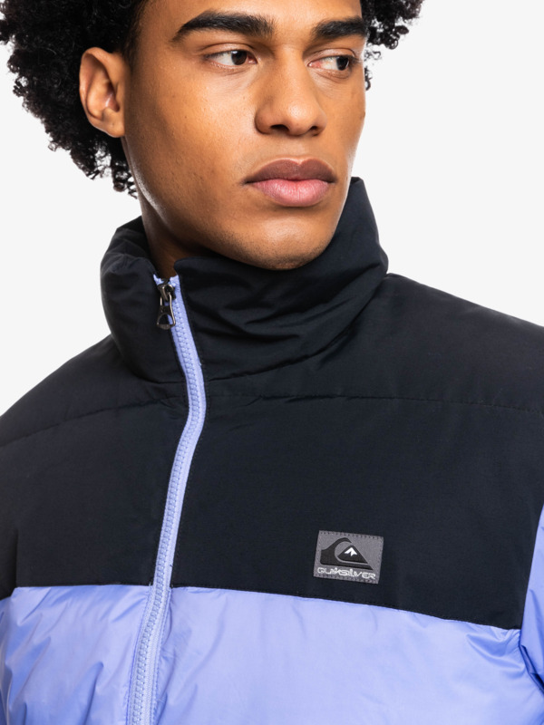 Wolf Shoulder - Colourblock Puffer Jacket for Men  EQYJK03899