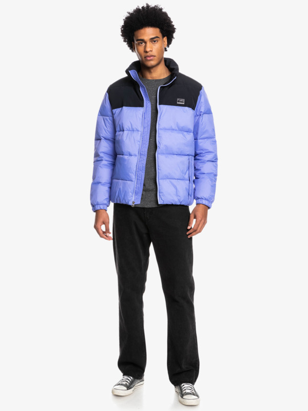 Wolf Shoulder - Colourblock Puffer Jacket for Men  EQYJK03899