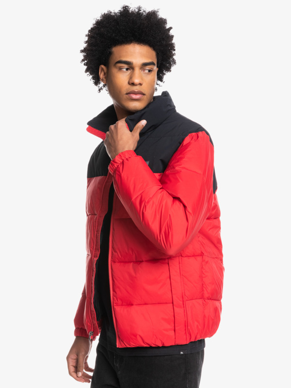 Wolf Shoulder - Colourblock Puffer Jacket for Men  EQYJK03899