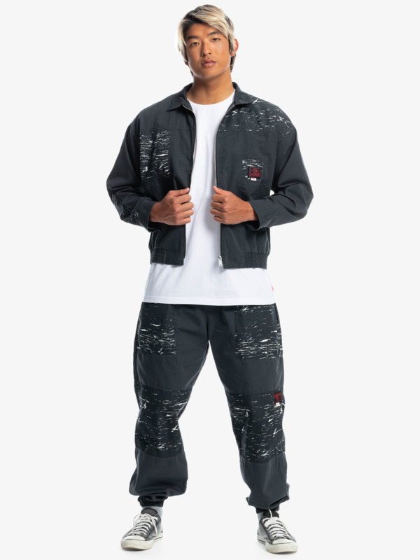Quiksilver x Stranger Things Upside Down 2022 - Vintage Style Jacket for Men  EQYJK03937