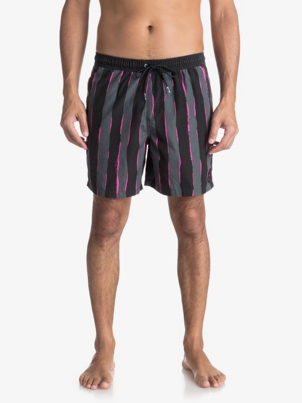 quiksilver, Mad 17" - Traje De Baño para Hombre, BLACK (kvj6) 0 Mad 17" - Traje De Baño para Hombre Negro EQYJV03315 Quiksilver