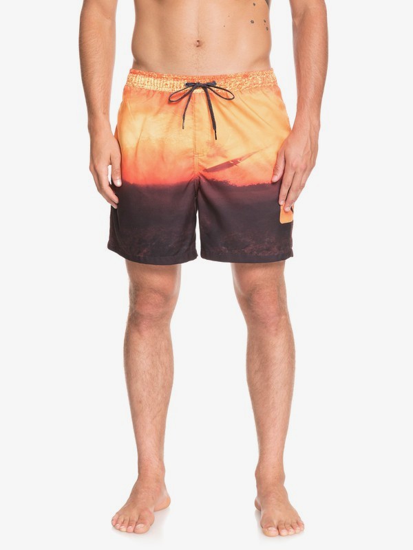 quiksilver, Heaven 17" - Short de Natación para Hombre, TIGER ORANGE (nme6) 0 Heaven 17" - Short de Natación para Hombre Naranja EQYJV03401 Quiksilver