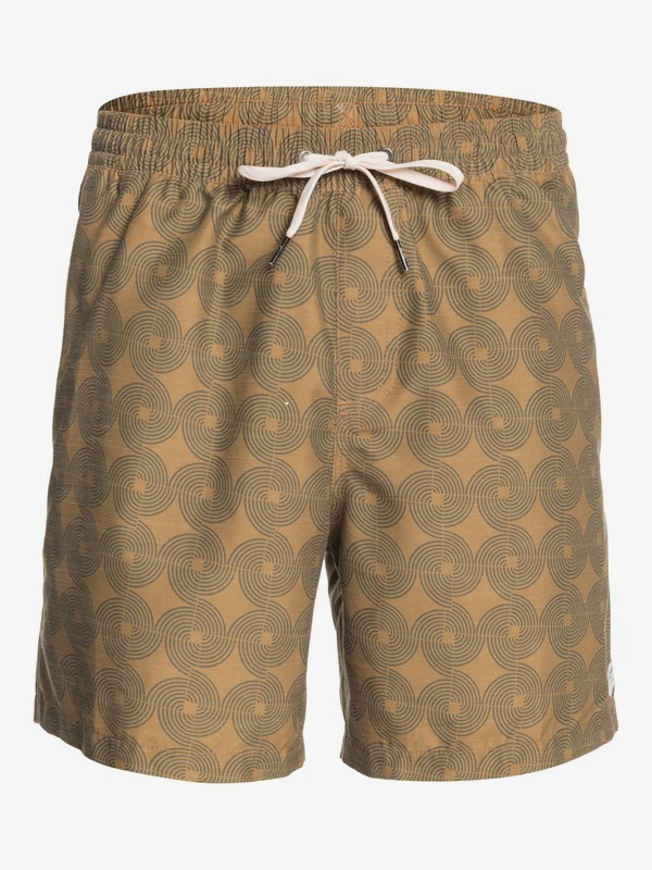 mens brown swim trunks