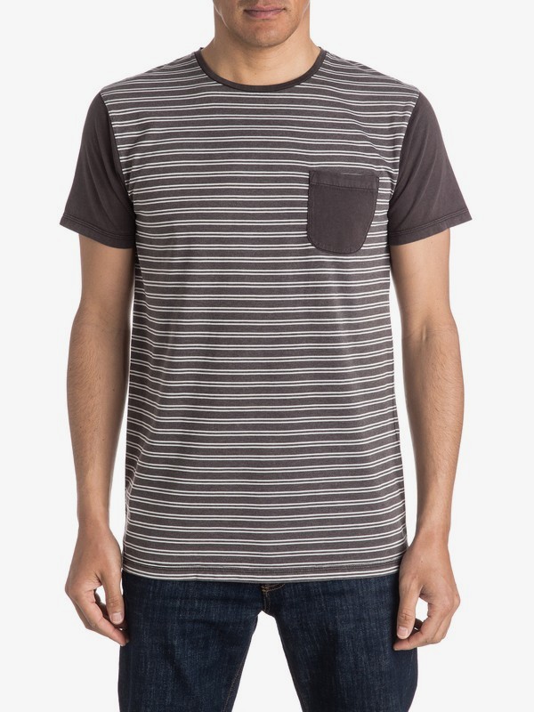 mens striped pocket tee