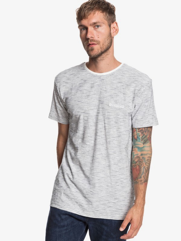 quiksilver, Ken Tin - Camiseta para Hombre, SNOW WHITE KEN TIN (wbk3) 0 Ken Tin - Camiseta para Hombre Blanco EQYKT03687 Quiksilver