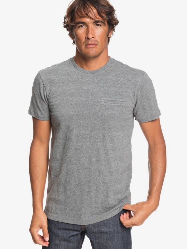 quiksilver, Playasun - T-Shirt for Men, GREY HEATHER (sleh) 0 Playasun - T-Shirt for Men Grey EQYKT03870 Quiksilver