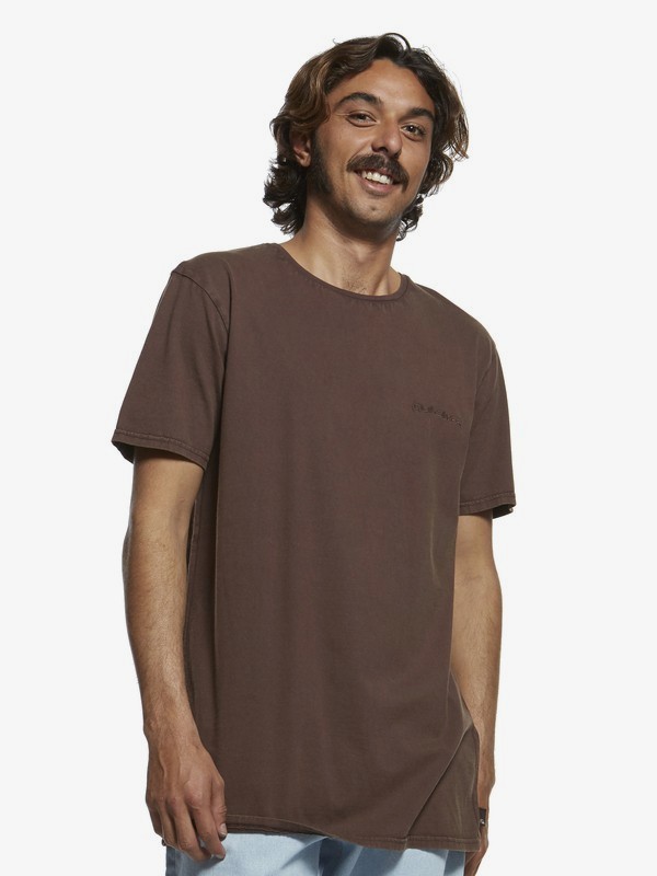quiksilver, Originals Acid Sun - T-Shirt for Men, CHOCOLATE PLUM (czh0) 0 Originals Acid Sun - T-Shirt for Men Brown EQYKT03902 Quiksilver