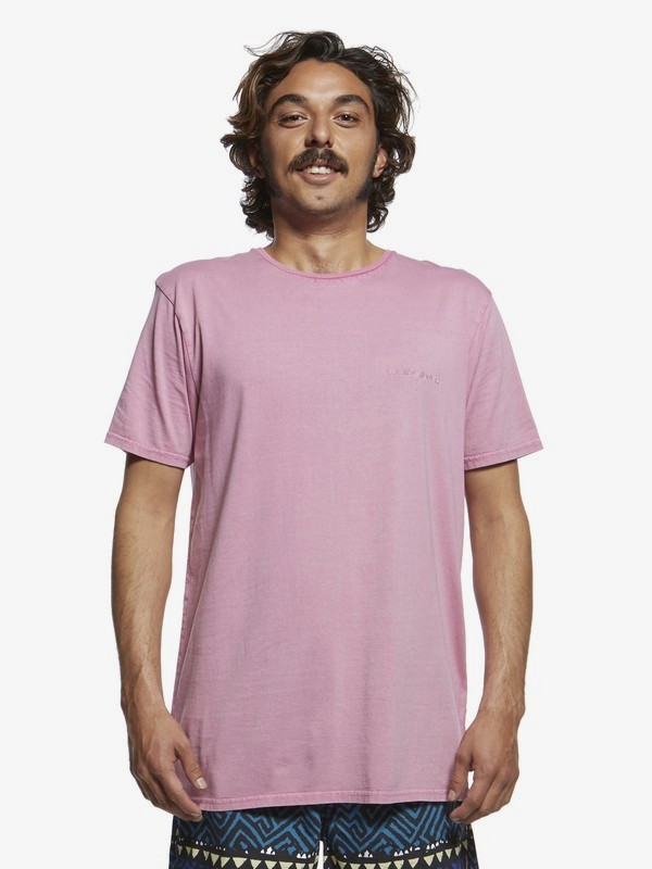 quiksilver, Originals Acid Sun - T-shirt pour Homme, CARMINE ROSE (mjq0) 0 Originals Acid Sun - T-shirt pour Homme Rose EQYKT03902 Quiksilver