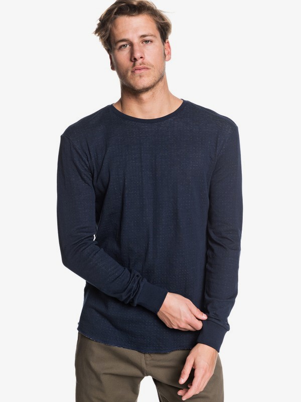 quiksilver, Hakone - Camiseta de Manga Larga para Hombre, SKY CAPTAIN (kye0) 0 Hakone - Camiseta de Manga Larga para Hombre Negro EQYKT03923 Quiksilver