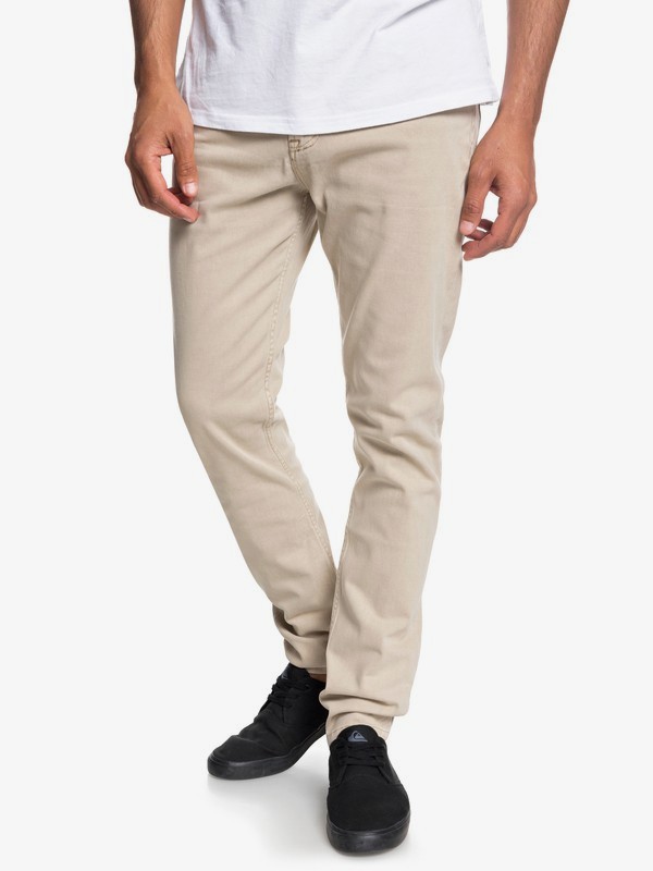 quiksilver, Dawn To Dust - Pantalones slim fit para Hombre, PLAGE (ckk0) 0 Dawn To Dust - Pantalones slim fit para Hombre Marron EQYNP03140 Quiksilver