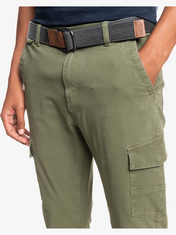 Cuffed Cargo Trousers for Men Quiksilver