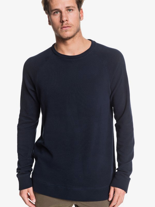 quiksilver, Toolangi Slate - Jersey Cerrado para Hombre, SKY CAPTAIN (kye0) 0 Toolangi Slate - Jersey Cerrado para Hombre Negro EQYSW03245 Quiksilver